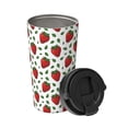 thumbnail image 2 of Fotbe Strawberry Printed Insulated Travel Coffee Mug Spill Proof Leak Proof Stainless Steel Coffee Tumbler Reusable Coffee Cups with Lids Thermos, 2 of 8