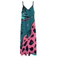 thumbnail image 4 of Leopard Print Pattern Design Sleeveless Dress Woman Fashion Long Dresses Women's Summer Suit Dress 2025, 4 of 7