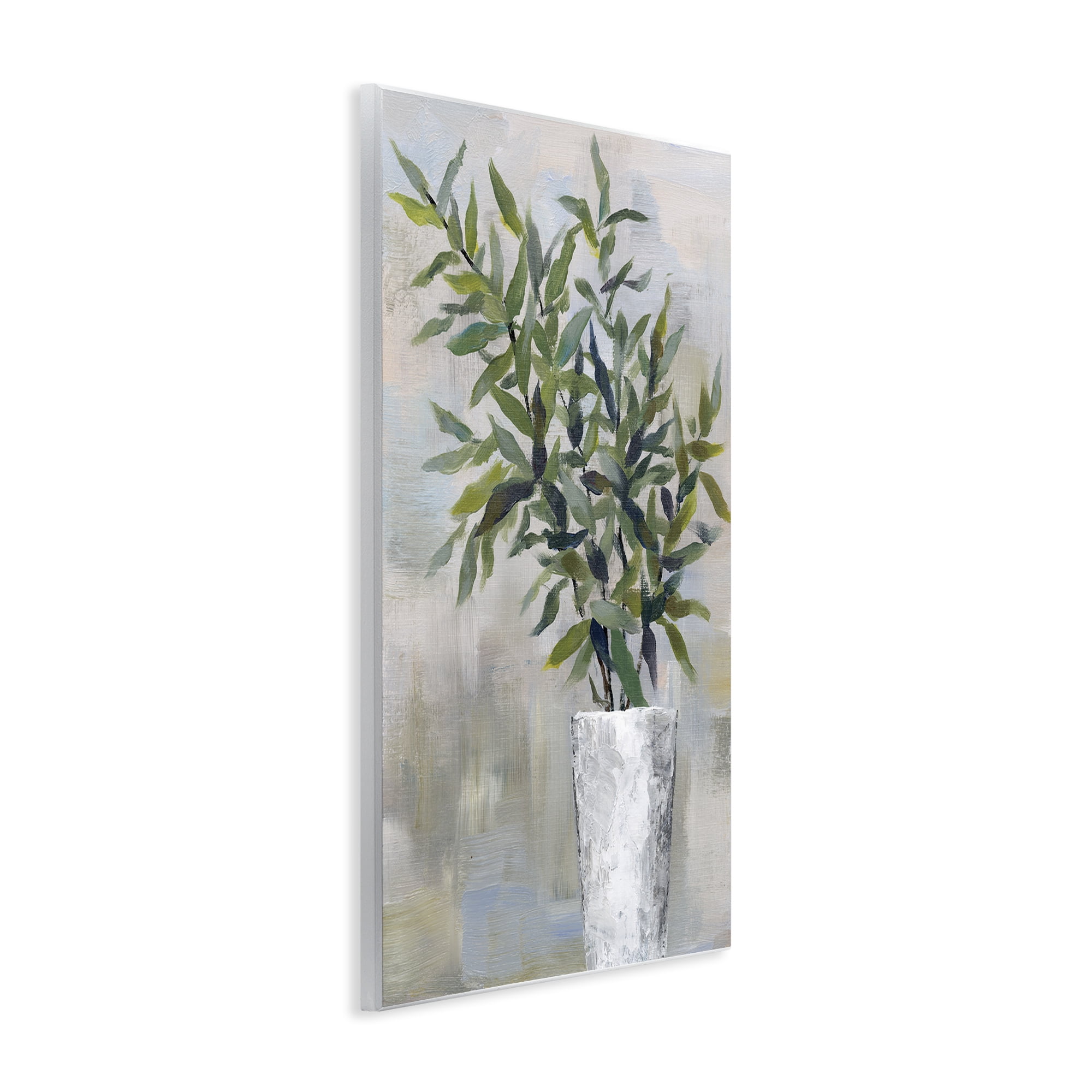 Stupell Industries Splayed Plant Leaves Plants & Flowers Painting Unframed Art Print Wall Art, 13 x 19