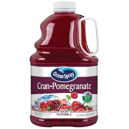 (2 Pack) Ocean Spray Juice, Cran-Pomegranate, 101.4 Fl Oz, 1 (Best Way To Juice A Pomegranate)