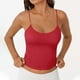 thumbnail image 2 of Tops babydoll,Camisola de lentejuelas para mujer, tirantes ajustables, cuello redondo, ropa informal, tela suave para uso diario, sopatenor, 2 of 9