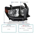 thumbnail image 3 of Spec-D Tuning Black Headlights w/ LED Strip Compatible with 2014-2021 Toyota Tundra Pickup L+R Pair Head Light Lamp Assembly, 3 of 6