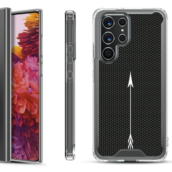 Shockproof Bumper Phone Case for Samsung Galaxy S22 Ultra 5G, by OneToughShield ® - Arrow