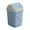 Blue, variant on Dpityserensio Fall Decor Big Square Trash Can with Lid Office Bathroom Waste Bin Plastic Garbage Bin Odor Control Small Space Desk Side Bin