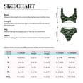 thumbnail image 6 of Wukai Tropical Leaves1 Women's Bikini Set Two Piece,wimsuit High Waisted V Neck Twist Front Adjustable Spaghetti Straps Bathing Suit-X-Large, 6 of 7