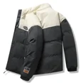 thumbnail image 2 of Parkas acolchadas, chaquetas de plumón para hombre, abrigo acolchado para hombre, ropa de abrigo vintage, ropa de abrigo informal coreana, ropa de abrigo pesada para invierno, 2 of 4