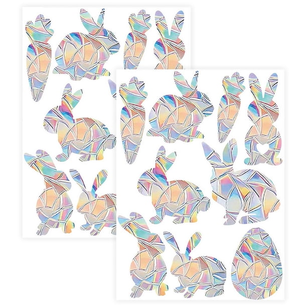 Evitar Golpes Pájaros Pegatinas De Colibrí Para Ventanas - 38 Unidades, Electrostaticas, Reutilizables, Anti-Colisiones De Pájaros 38 Unidades Decorativas