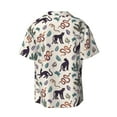 thumbnail image 4 of Goofa Black Cat And Snake Printed Men's Casual Short-sleeved Shirt,Lightweight Breathable Button-down,Summer Casual men's top,Versatile Fashion shirt-X-Large, 4 of 7