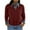 A01_Wine#39, variant on FAVIPT Womens Cozy Long Sleeve Sweater 2 in 1 Denim Patchwork Shirts Fall Oversized Lapel Button Up Knit Tops Khaki,Free Size