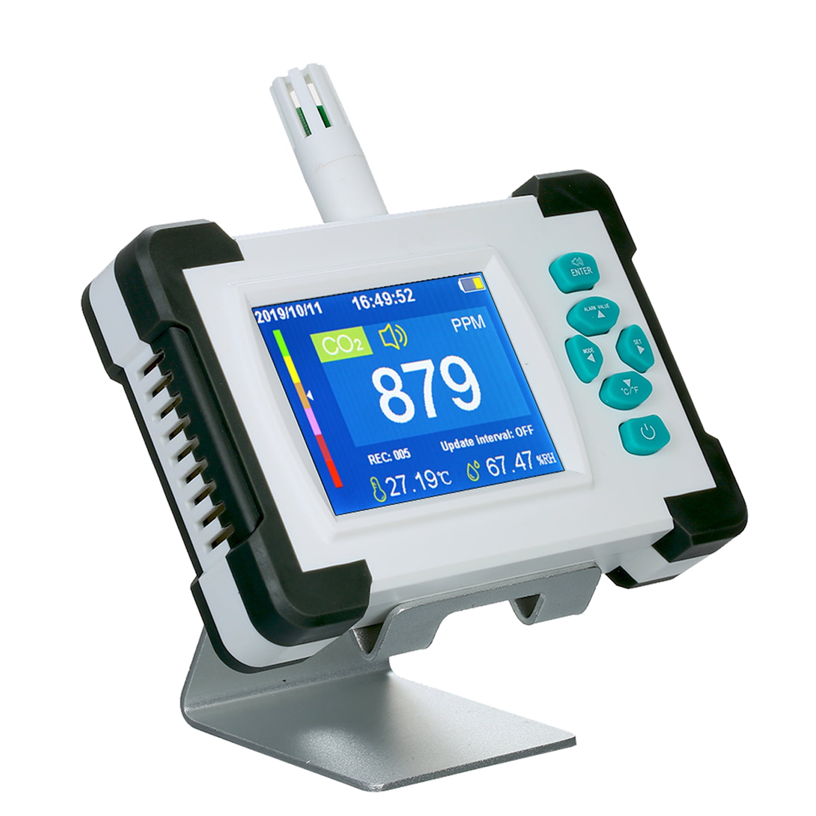 Carbon Dioxide Detector with Rechargeable Battery Portable Co2 Meter