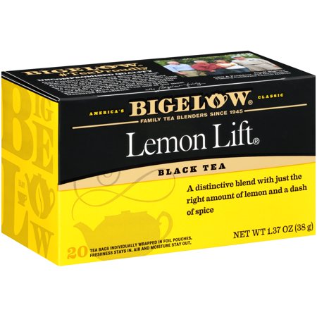 Bigelow, Black Tea, Lemon Lift, 20 Tea Bags, 1.37 Oz (38 G) Packaging May Vary
