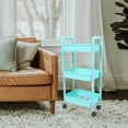 thumbnail image 4 of ELAYARD Multi Layer Rolling Utility Cart Plastic Storage Trolley with Wheels for Home, 4 of 8