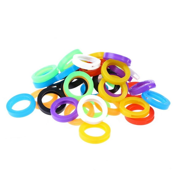 BESTOYARD Elastic Silicone Key Covers Assorted Colors for Numbering Keys 30Pcs