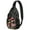 Black-35, variant on Cottagecore Fungi Sling Bag - Lightweight Shoulder Backpack for Hikers & Commuters - Anti-Theft Design with Durable & Comfortable Straps