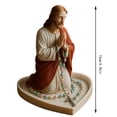 thumbnail image 2 of Mary Rosary Holder, Religious Sculpture With Exquisite Craftsmanship, Heart-Shaped Jewelry Storage Box For Necklace Rings, Devotion Gift For Catholics, 2 of 5