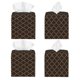 thumbnail image 2 of Balery Brown Moroccan Trellis Porta Pañuelos de Cuero con Estampado – Funda Moderna Cuadrada para Caja de Pañuelos, Dispensador 5x5x5'', 2 of 7
