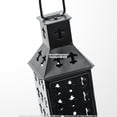 thumbnail image 2 of Medieval Camping Iron Square Lantern Matte Black Renaissance Fair, 2 of 4