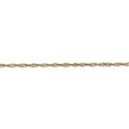 thumbnail image 3 of 14k Yellow Gold 24 Inch 2mm Singapore Chain Necklace Pendant Charm, 3 of 9