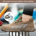thumbnail image 6 of Safety Shoes Men Women Work Shoes Sporty Protective Shoes Breathable Summer Anti-Smashing 5.5-10.5, 6 of 7