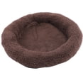 thumbnail image 5 of Nido de sueño profundo para mascotas, cojín de cama redondo para dormir mejorado, suave y transpirable, para gatos y perros, color marrón L, 5 of 5