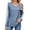 Blue, variant on UVN Long Sleeve Shirts for Women Fall V Neck Lace Blouses Casual Dressy Tunic Pullover Sweaters Tops