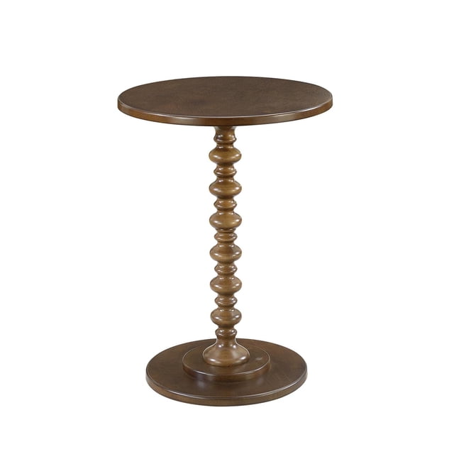 Mesa Convenience Concepts Palm Beach redonda, 45 cm, color espresso