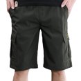 thumbnail image 2 of ZRGHAOYLQ Mens Casual Cargo Shorts Ripstop Hiking Shorts Military Tactical Outdoor Shorts with Multi Pockets Big and Tall Relaxed Fit Work Pants, 2 of 4