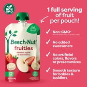 Beech-Nut Fruities Stage 2 Baby Food, Banana Apple & Strawberry, 3.5 oz Pouch