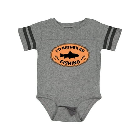 

Inktastic I d Rather Be Fishing Gift Baby Boy or Baby Girl Bodysuit