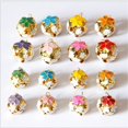 thumbnail image 2 of Campana hueca de Navidad de Color para mascotas, accesorios de joyería de Navidad, campanas de flores cloisonné, adornos de Año Nuevo, 20 piezas, 2 of 4