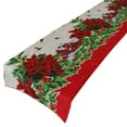 thumbnail image 4 of Large Christmas Themed with Shiny Gold Accents Decorative Table Runner, 4 of 11