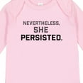 thumbnail image 4 of Inktastic Nevertheless, She Persisted Boys or Girls Long Sleeve Baby Bodysuit, 4 of 5