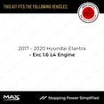 thumbnail image 2 of MAX Advanced Brakes - Brake Kit For 2017-2020 Hyundai Elantra (Excl.l. 1.6 L4 Engine)| Carbon Ceramic Brake Pad and Rotor Kit Front and Rear| Cross-Drilled Brake Rotors, 2 of 9