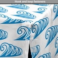 thumbnail image 4 of Nautical Dog Crate Cover, Summer Themed Monochromatic Repeating Curling Ocean Waves Motif, Easy to Use Pet Kennel Cover Small Dogs Puppies Kittens, 7 Sizes, Azure Blue and White, by Ambesonne, 4 of 6