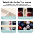 thumbnail image 3 of Baseball Travel Portable Square Organizer Box: Earring Organizer & Jewelry Display for Girls and Women, 3 of 6