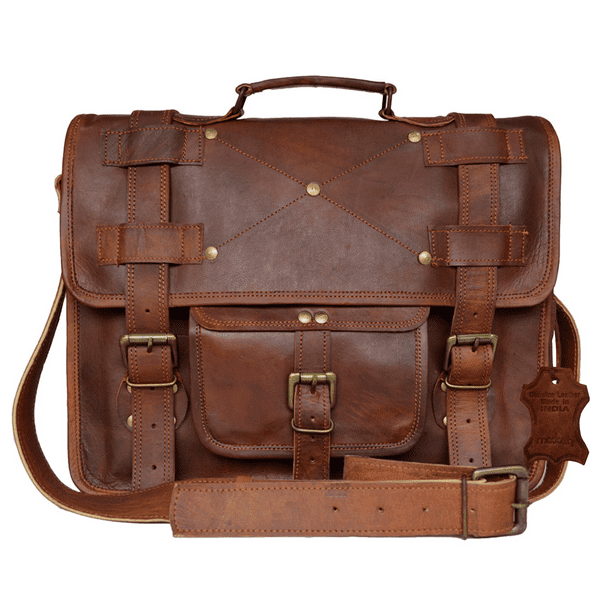 Madosh Genuine Leather Office Briefcase Handbag Mens laptop bags ...