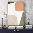 thumbnail image 3 of HFDF Canvas Print Wall Art Sage Green Mid-Century Modern Color Blocks Abstract Shapes Illustrations Modern Art Decorative Minimalist Relax/Cozy Multicolor for Bedroom - Natural 8x10inch Framed, 3 of 5