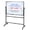 Black, variant on Rolling Dry Erase Board, 40 x 28 Inch Large Magnetic Mobile Standing Whiteboard, Height Adjustable Double Sided Easel Style White Board with Stand for Office, Classroom & Home