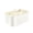 Rice white, variant on Hent Portable Divided Desktop Storage Caddy with Handle, Thick Plastic Organizer Bin for Stationery, Snacks & Sundries