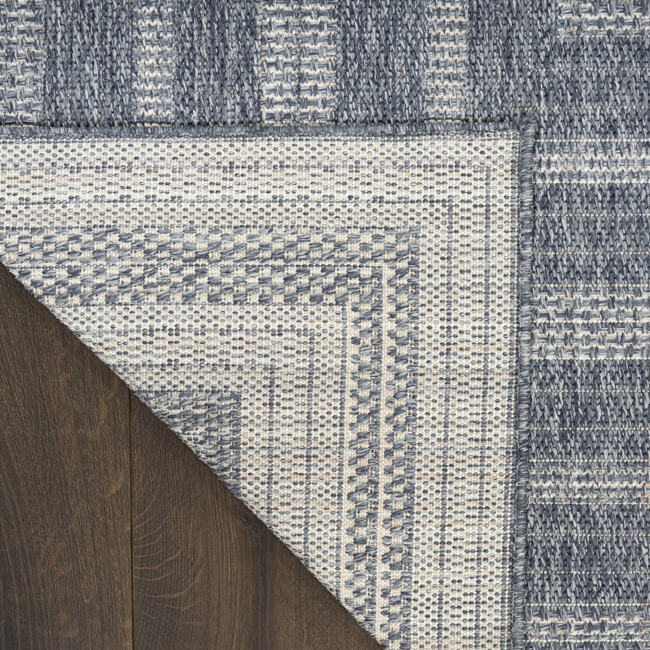 Nourison Tulum 5'3" x 7' Denim Outdoor Rug