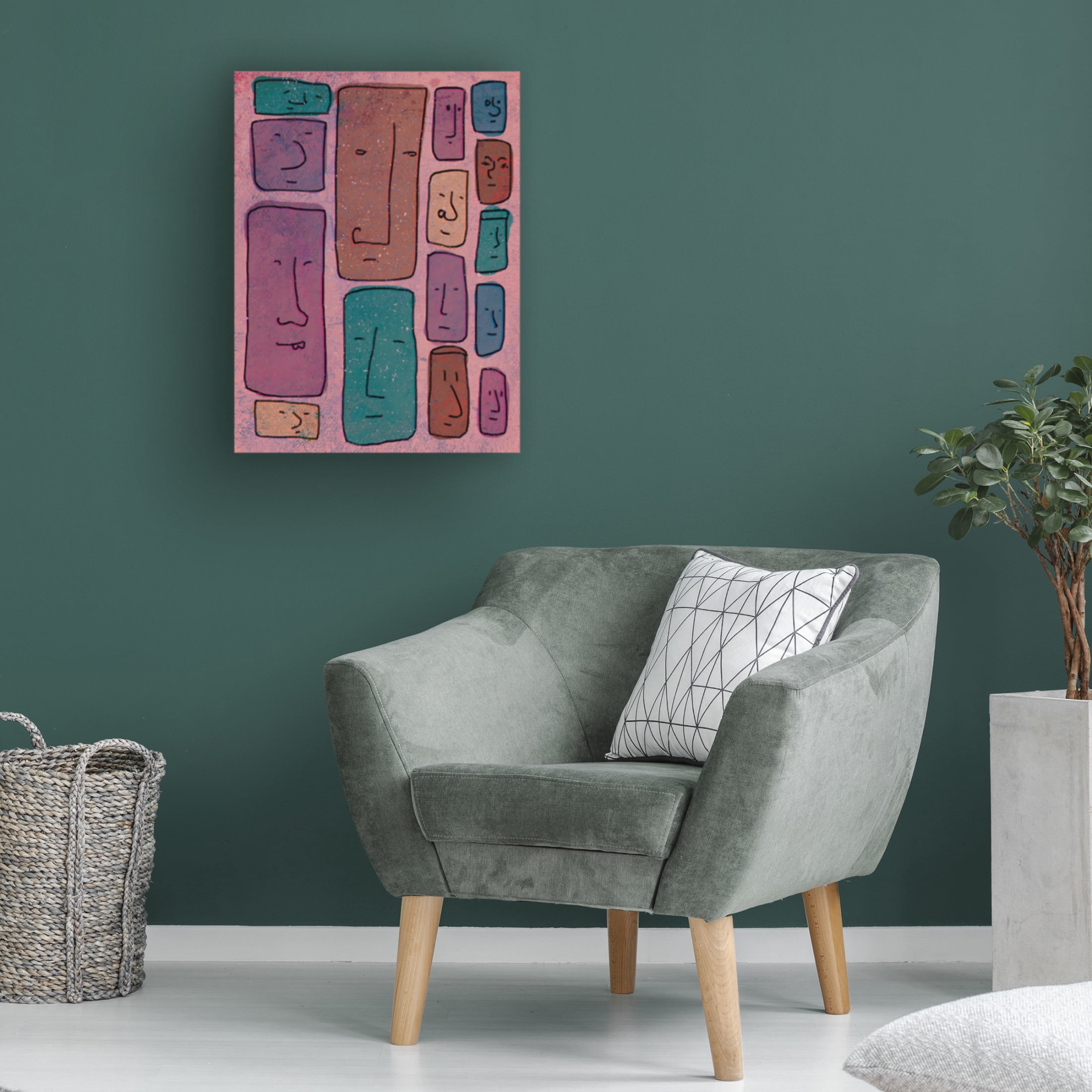 Trademark Fine Art Aylin Demir Faces Canvas Wall Art