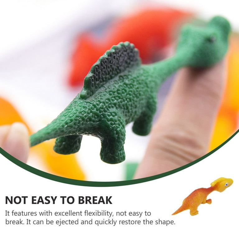 6pcs Dinosaur Finger Ejection Relief Toy Dinosaur Slingshot Toys