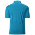 thumbnail image 4 of SPEEDRUN Men's Moisture-Wicking Quick-Dry Golf Polo Shirt Casual Business Short Sleeve Water Blue 2XL, 4 of 6
