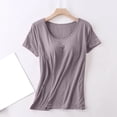 thumbnail image 7 of Women Pajama Set Short Sleeve and Shorts Soft Comfy Loungewear 2 Piece Sleepwear Summer Lightweight Outfits, 7 of 7