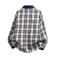 thumbnail image 4 of Tauxra Men's Casual Button Down Shirts Long Sleeve Plaid Print Shacket for Men Lightweight Spring and Fall Outdoor Tops, 4 of 5