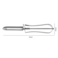thumbnail image 2 of Multi-function Long Double Head Silver Hand Peeler Stainless Steel Vegetable Peeler Fruit Paring Peeler, 2 of 8