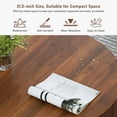thumbnail image 3 of PHOYAL 31.5" Fluted Round Coffee Table with Flip Top and Hidden Compartments Storage for Living Room, Walnut, 3 of 9