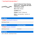 thumbnail image 2 of Cooler To Reservoir Power Steering Return Hose - Compatible with 2005 - 2020 Nissan Frontier 2006 2007 2008 2009 2010 2011 2012 2013 2014 2015 2016 2017 2018 2019, 2 of 2
