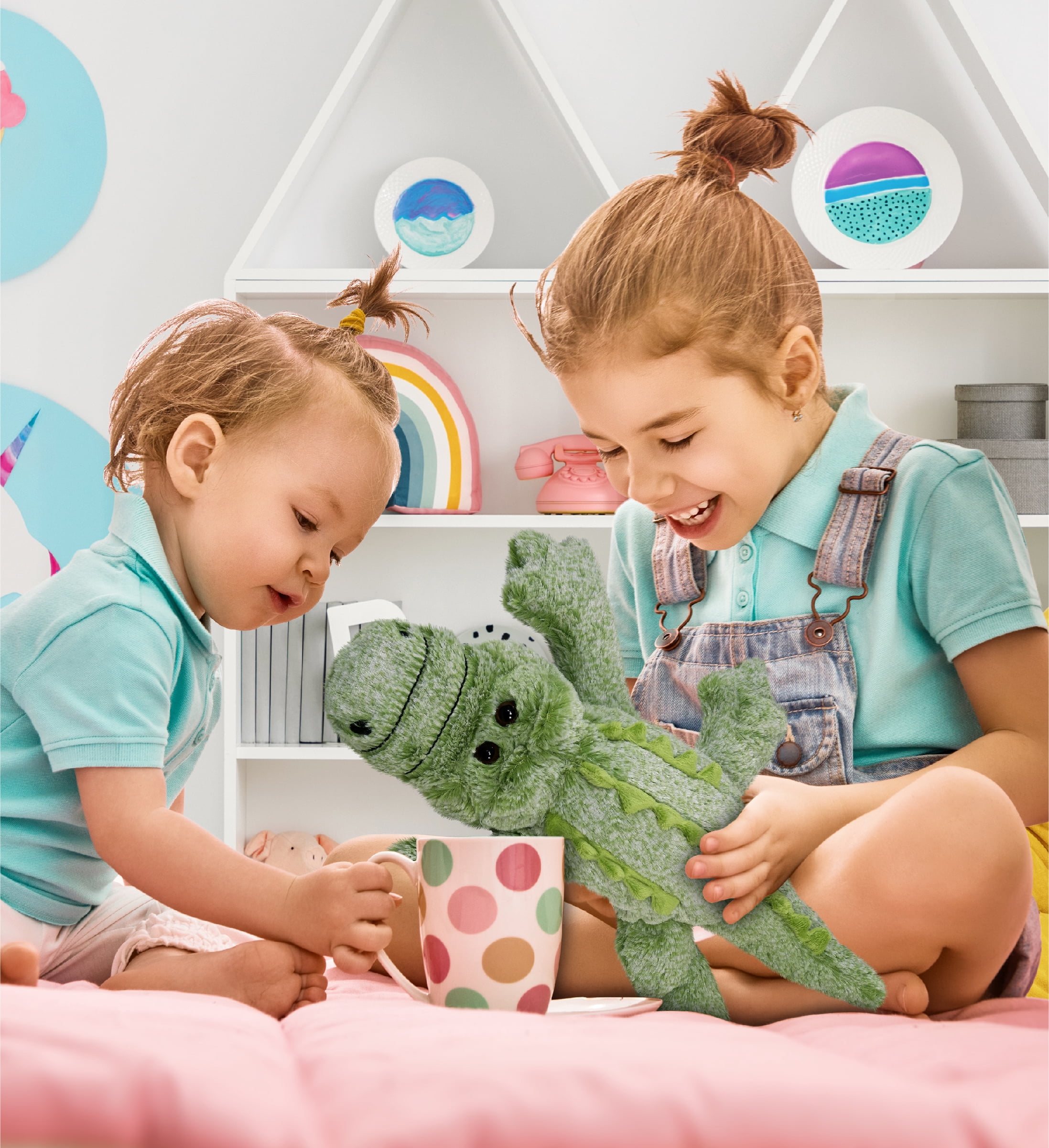 DolliBu Alligator Large Super Soft Stuffed Animal Cute Realistic Stuffed Animals for Girls, Boys and Adults Animal Gifts, Kids Wild Nursery Decor for Newborn, Cuddly Wild Baby Plush Toys - 16.5 inches