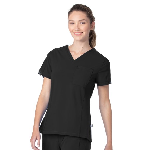 Urbane Impulse Women's Modern Tailored Fit Extreme Stretch V-Neck Scrub Top 9108LKA